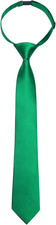Boys Ties Solid Color Pre-Tied Kids Necktie for Age 8-12 Adjustable Woven Formal