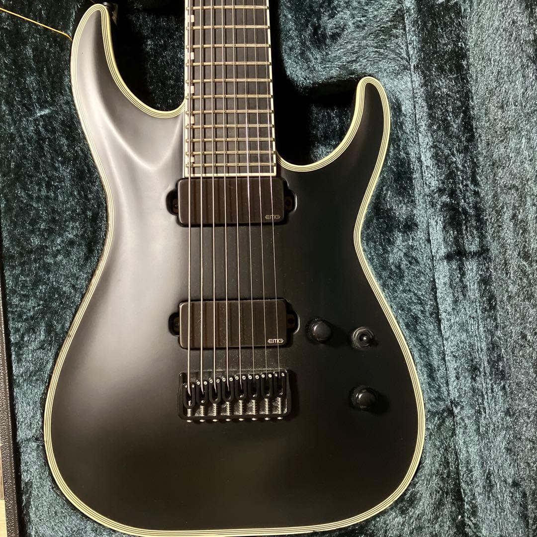 ESP E-II HRF NT-8B Black Satin 8-string electric guitar | eBay