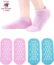 Calcetines hidratantes azules y rosas 2 pares para pies secos y agrietados de