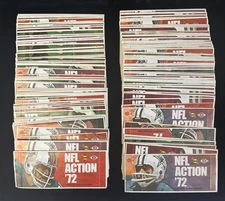 Collection of (130) 1972 Sunoco NFL Action Player Football Stamps Unopened Packs