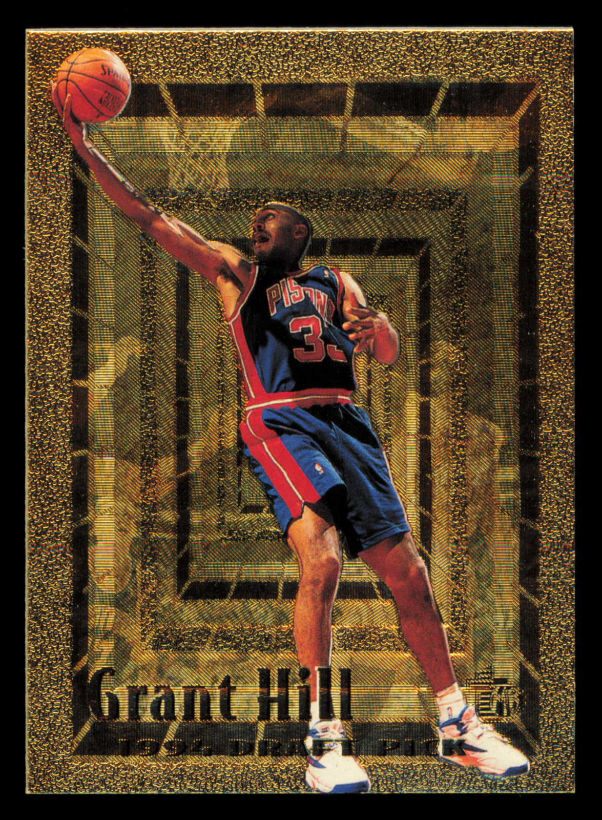 1994-95 Topps Embossed RC #103 Golden Idol Parallel - Grant Hill DPK (RC)