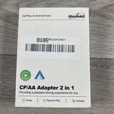 iHeylinkit 2025 Wireless CarPlay Adapter Wired to Wireless iOS/Android Auto Plug
