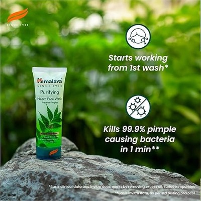 Himalaya Purifying Neem Face Wash   Deep Cleansing & Pimple Control