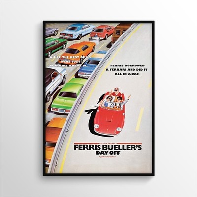 1986 FERRIS BUELLER'S DAY OFF - Film Film Poster Druck A3 A4 A5 - Wohndeko