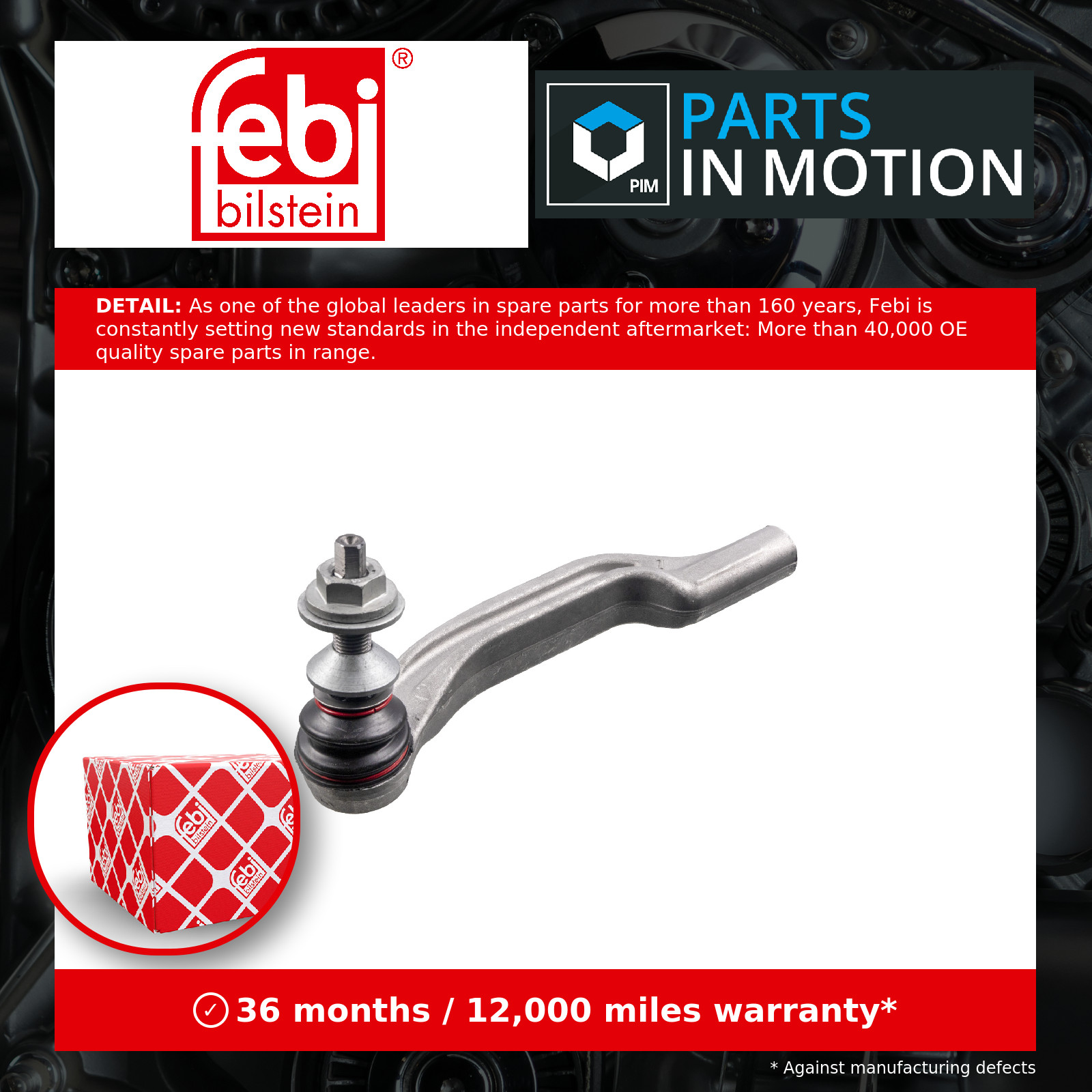 Tie / Track Rod End fits MERCEDES B220 W247 2.0 Left 2019 on Joint A2473308501