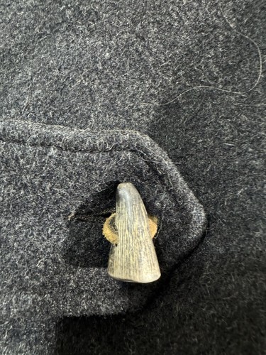 VINTAGE Marshall Fields Jacket Mens 42 Wool Bone Toggle Heavy Coat 1950s RARE - Picture 8 of 21