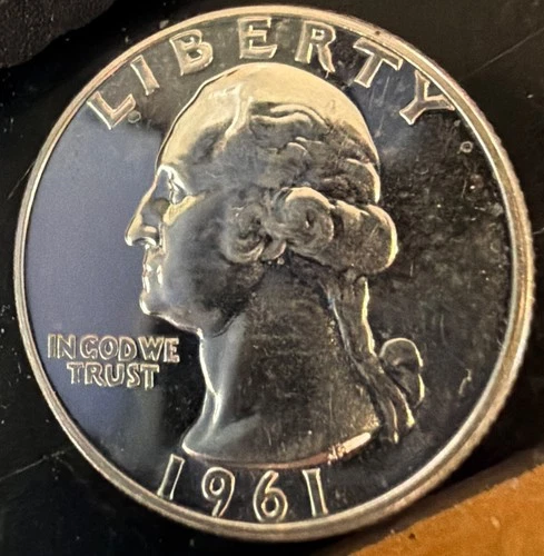 1961 Proof Washington Quarter Silver Coin