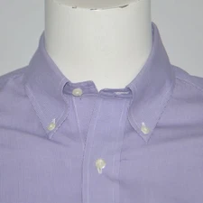 BROOKS BROTHERS Regent Non Iron Purple Cotton Dress Shirt 14.5 32/33