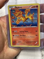 Moltres - 14/99 - Pokemon Next Destinies Black & White Holo Rare Card HP Creases