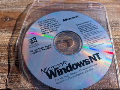 Microsoft Windows NT Service Pack 3 Version 4.0 CD Vintage Software