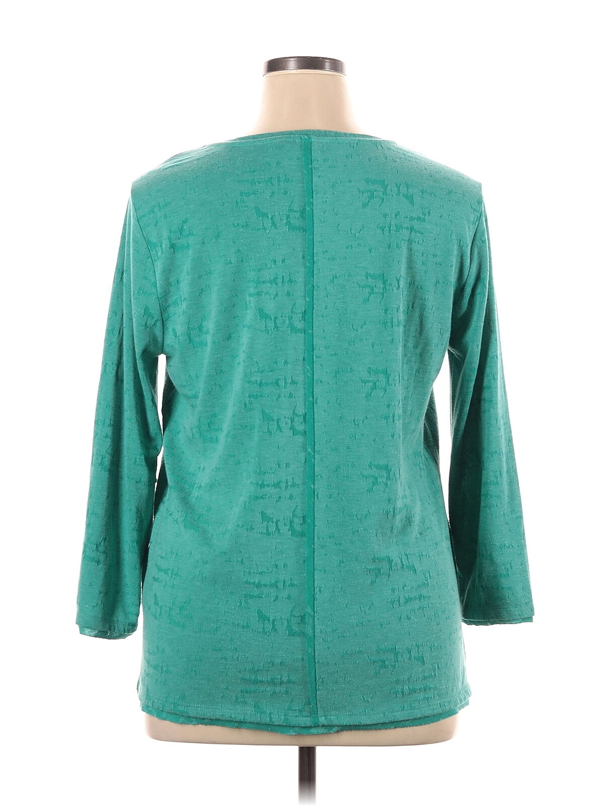 Westbound Women Green 3/4 Sleeve Blouse XL - image 2