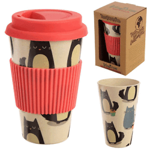 16oz Pink Eco-Friendly Reusable Bamboo Geometric Diamond Travel Mug Lid w// Grip