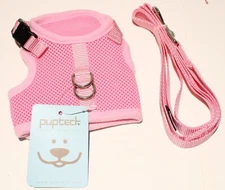 Pupteck Cat Harness and Leash Set SMALL Mesh Walking Vest 2-4lbs