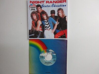 💥' NIGHT RANGER ' HIT 45 + PICTURE [SISTER CHRISTIAN] 1984 !💥 | eBay