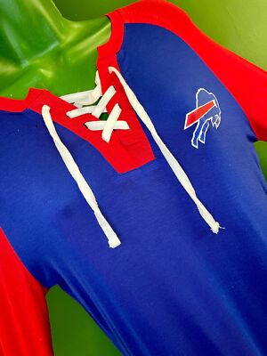 NFL Buffalo Bills Colour Blocked L/S Pullover Oberteil Damen Medium Neu mit Etikett