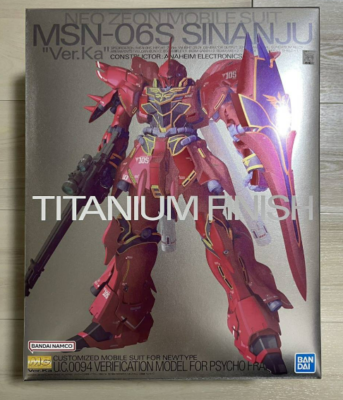 Bandai MG 1/100 MSN-06S Sinanju Ver.Ka titanium finish Red Comet