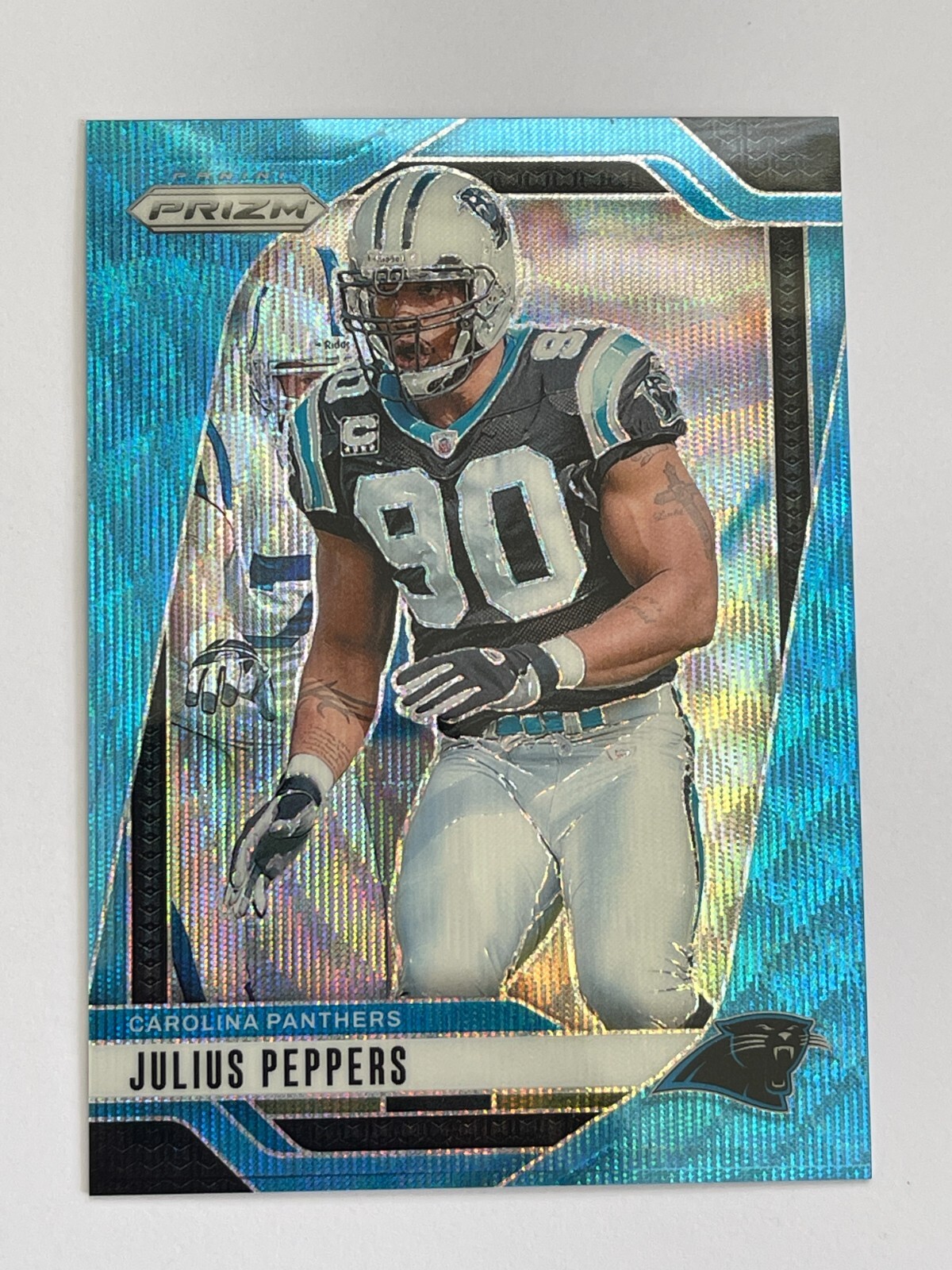 2024 Panini Prizm Panthers Julius Peppers Blue Wave /230 #43
