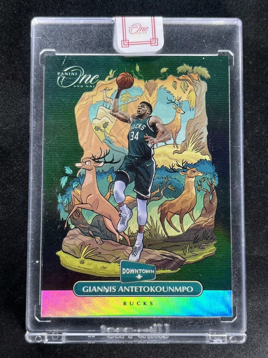 2020-21 Panini One And One Giannis Antetokounmpo #9 Downtown Bucks Case Hit SSP