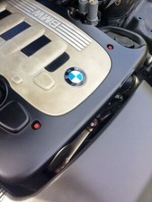 BMW E46 330cd Engine Cover Bolts Black Stainless Steel