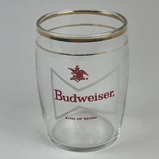 Budweiser Bowtie Barrel Tasting Glass King Of Beers Anheuser Busch Collectors