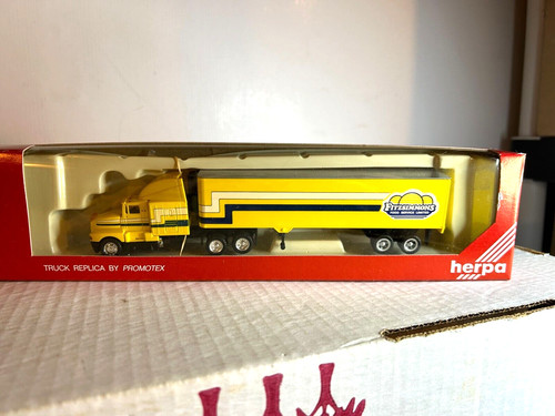 HERPA #6118 Kenworth cabina T-600A con remolque refrigerado de 40' "Fitzsimmons" 1:87 | Zustand: New