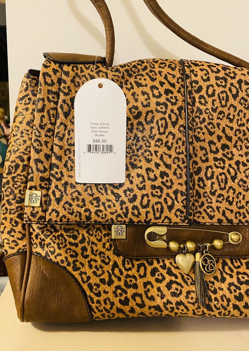 New Jessica Simpson CHEETAH HANDBAG PURSE Animal Print NWT Gianna JS3641X |  eBay