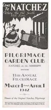Pilgrimage Garden Club / brochure for 11th Annual Pilgrimage of antbellum 1942