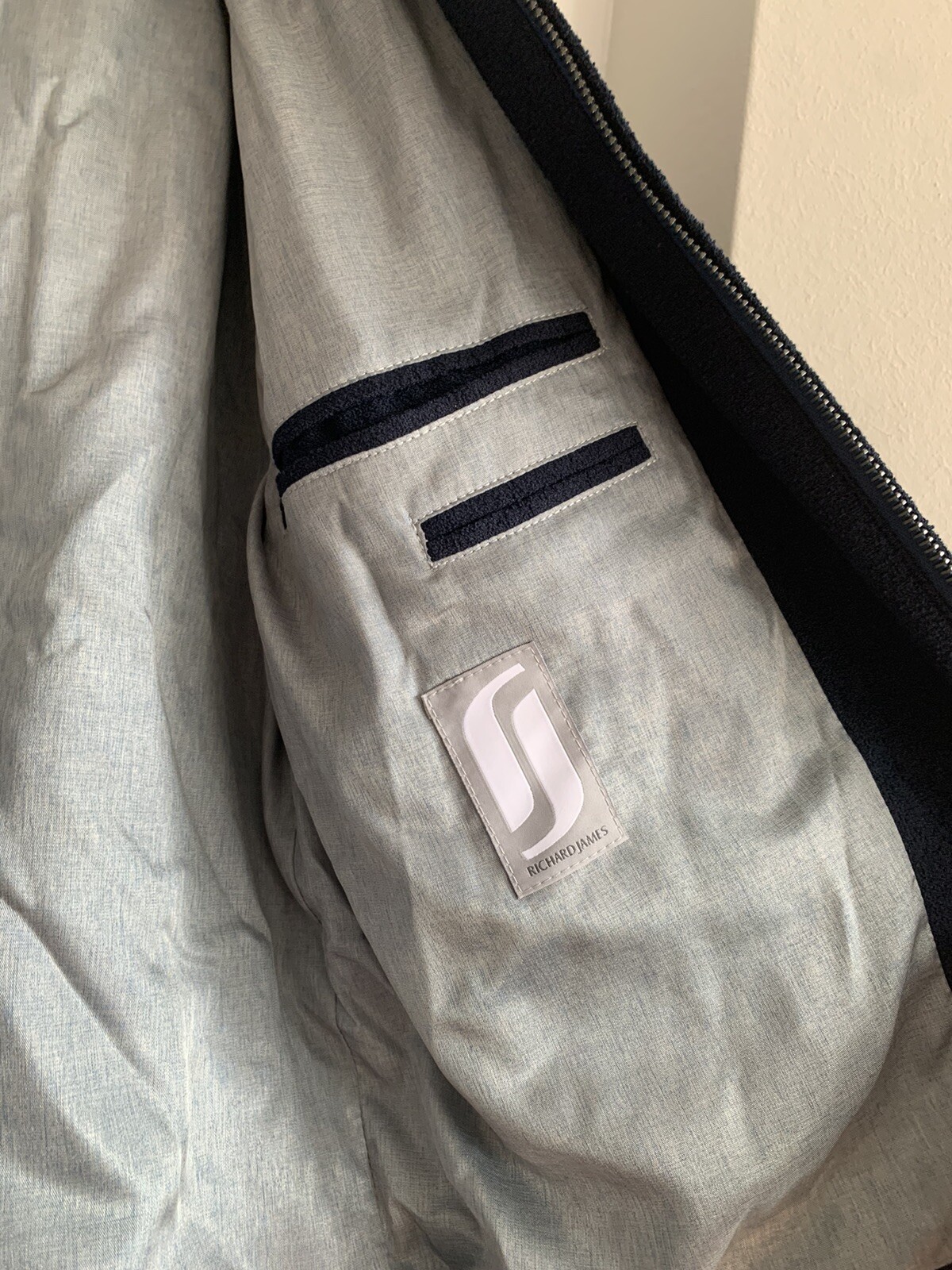 FILA richard james savile row navy bomber jacket