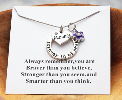 Birthday gift Necklace for mum mummy Nanny Auntie Niece Sister Friend  Daughter UK