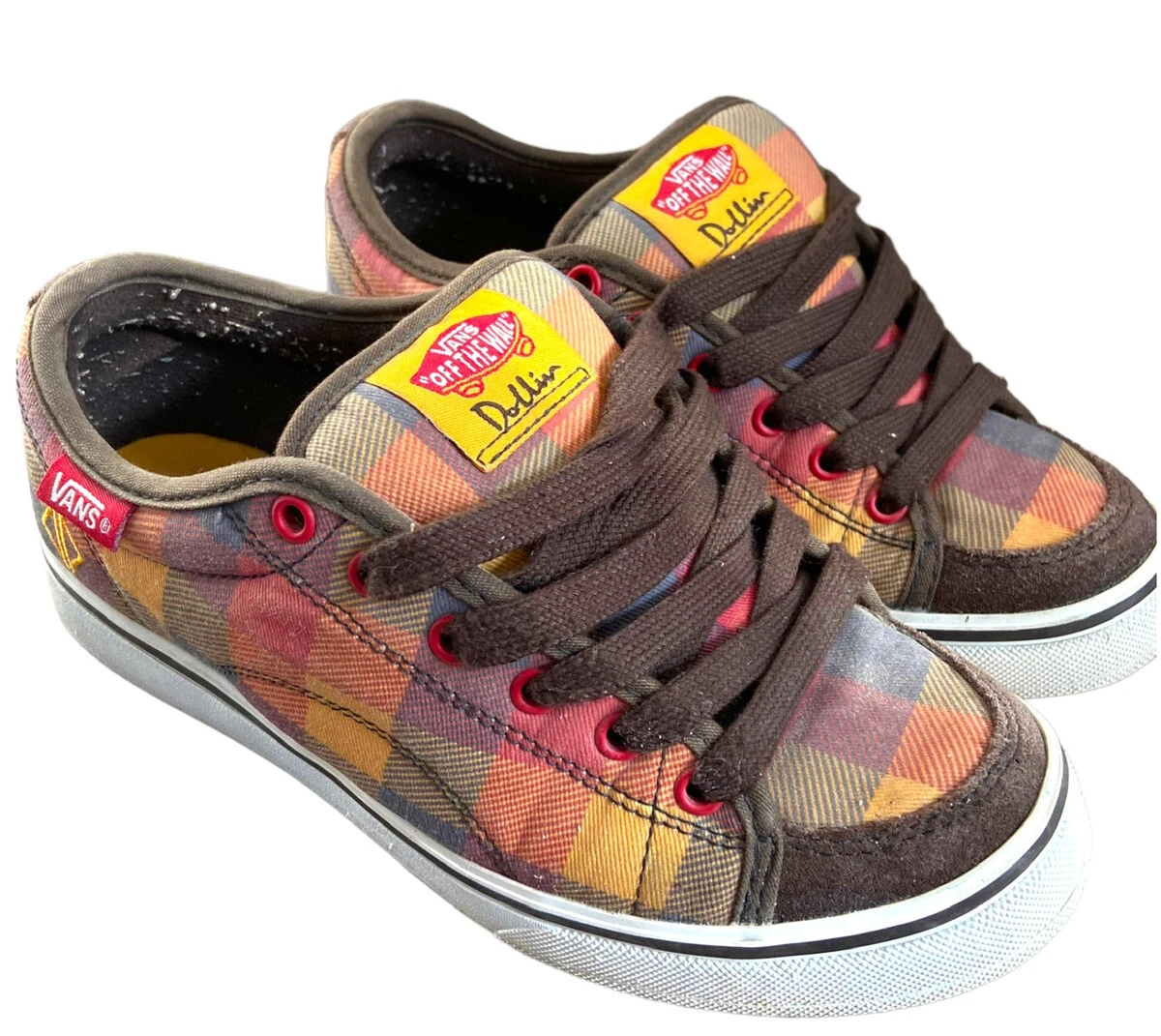 VANS Old Skool Pro Dustin Dollin DD 66 Plaid Skate Shoes Size 5