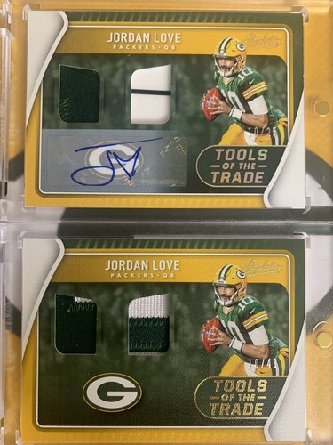 Jersey Match 2021 Jordan Love Green Bay Packers Tools Of The Trade Auto 