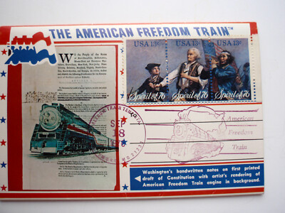 Briefmarken USA Gedenkbooklet The AMERICAN FREEDOM TRAIN 18.09.1976