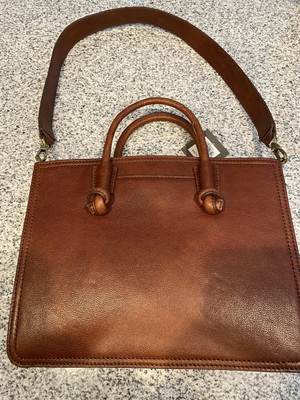 fossil skylar satchel brown