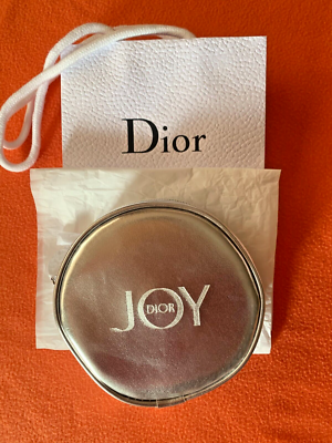 Christian Dior Silver Joy Makeup/Cosmetics Case w/ Samples Gift