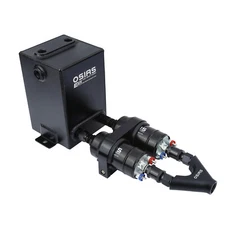 With Y Block Bracket Check Valve 2x 044 Fuel Pump Dual Twin Fuel Surge Tank