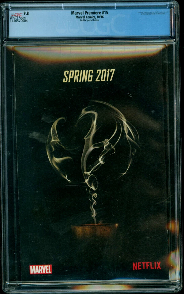 Marvel Premiere #15 CGC 9.8 1st App Iron Fist Netflix Variant Marvel Comics 2016 - Image 2 of 2