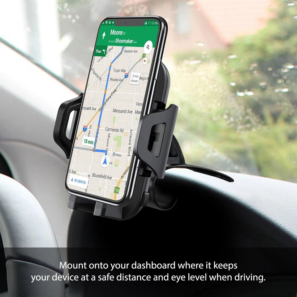 Cellet Car Dashboard Phone Holder Mount w/ 360° Rotation & Non-Slip Clamp - Image 2 of 4