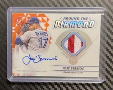 2023 Topps Pristine Around The Diamond Jose Berrios Patch Auto Orange 14/25