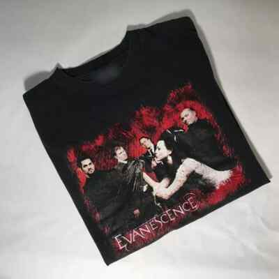 Vintage Evanescence Music Tour Short Sleeve Black S-5XL Unisex Shirt