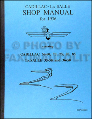 1936 Cadillac Und 1935-36 LaSalle Reparaturhandbuch La Salle Servicebuch