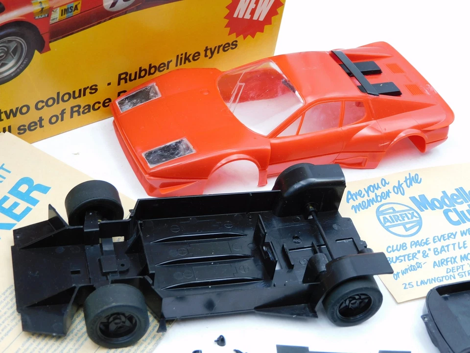 Airfix Ferrari Boxer 365 Gt BB 1/24 vintage plastic kit 06407-5 not complete box - Immagine 4 di 4
