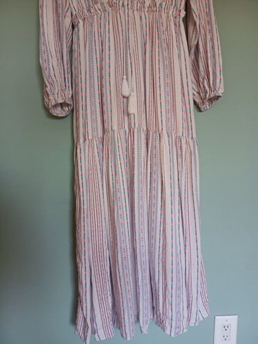 Maxi Vestido Boho Manga Larga Cuello en V FEW MODA New York - Imagen 4 de 14