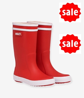 KINDER GUMMISTIEFEL Aigle Lolly Pop Kinder Unisex Gummistiefel rot