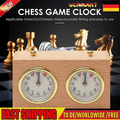 Wooden I-GO Timer Mechanical Digital Chess Clock for Tournament Competition Game
