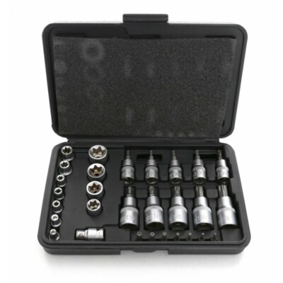 30 Teile -  Torx Bit und Sockel Satz CR-V Steckschlüsselsatz 3/8 1/4 1/2 '' KD242