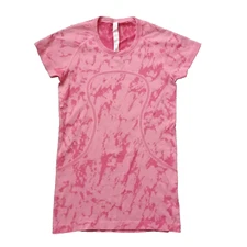 Lululemon Athletica Shirt 6 Pink Tie Dye Swiftly Tech Seamless Short Sleeve