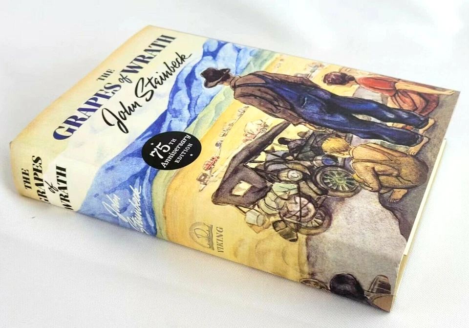 THE GRAPES OF WRATH John Steinbeck 75th Anniversary Hardcover Edition *New* Foto 2 de 4