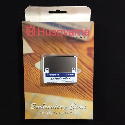 Husqvarna Viking Programmable Embroidery Card- #1+ Rose Iris Scandinavia  256 Kb