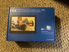 Nix Advance 8 Inch Widescreen Digital Photo and HD Video Frame X08G, Opened New