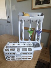 OXO Bottle Drying Rack, Munchkin Dishwasher Box, 2 Pacii Pacifier W Cover - Lot
